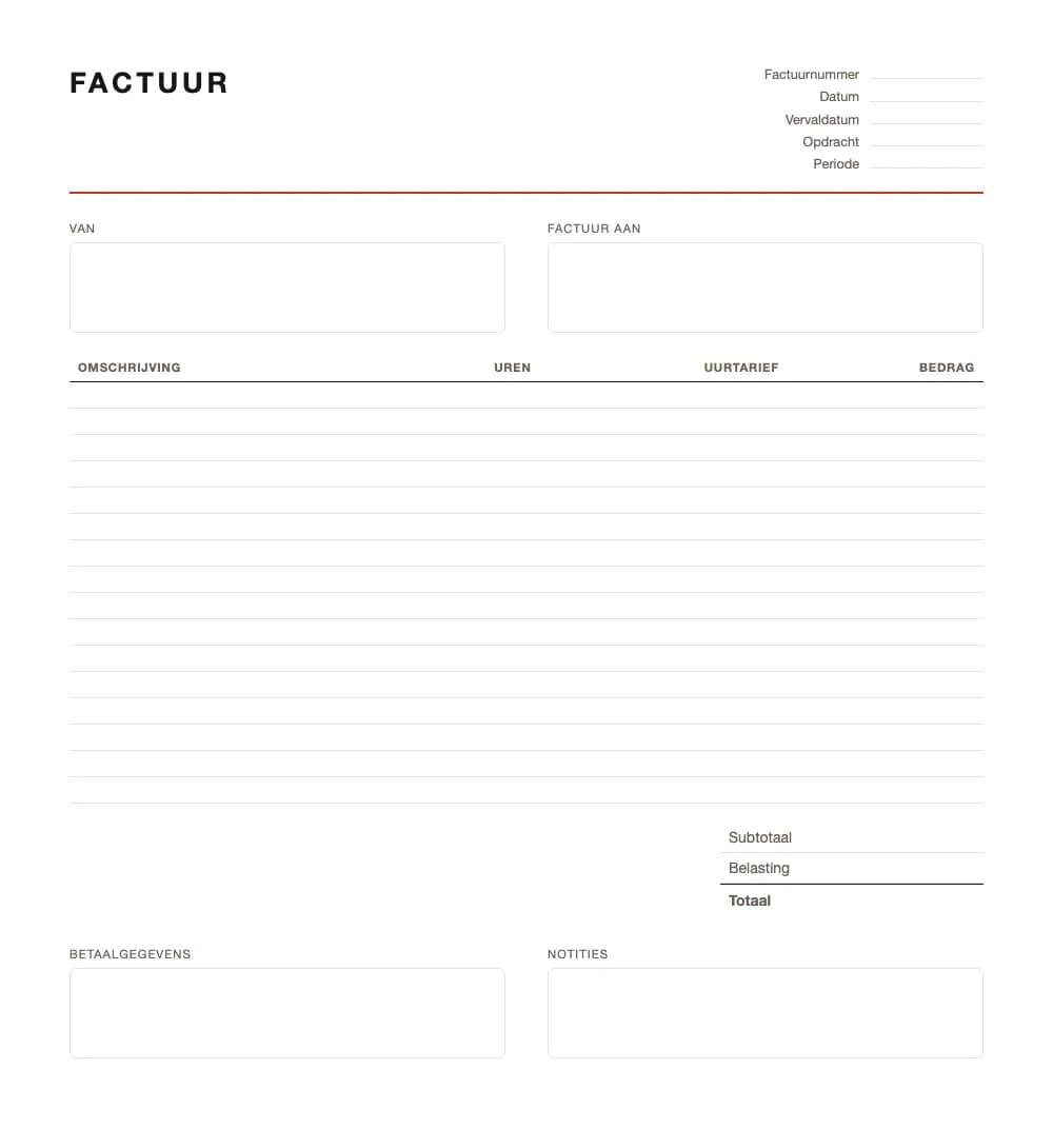 Factuur voorbeeld: Adviesfactuur
