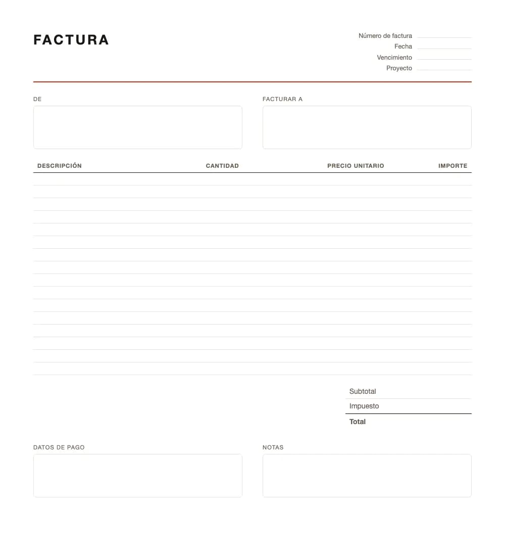Factura de autónomo: modelo de factura